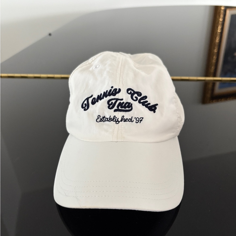 TNA White Cap with Logo Detail